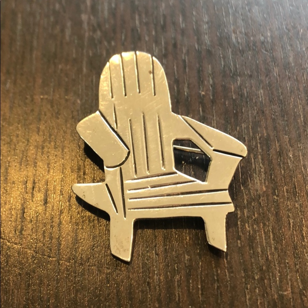 Sterling Silver Adirondack Chair Pin